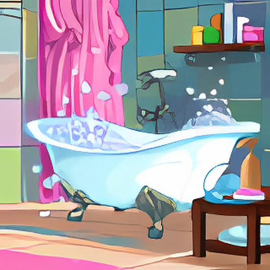 Pastel Bathroom Background