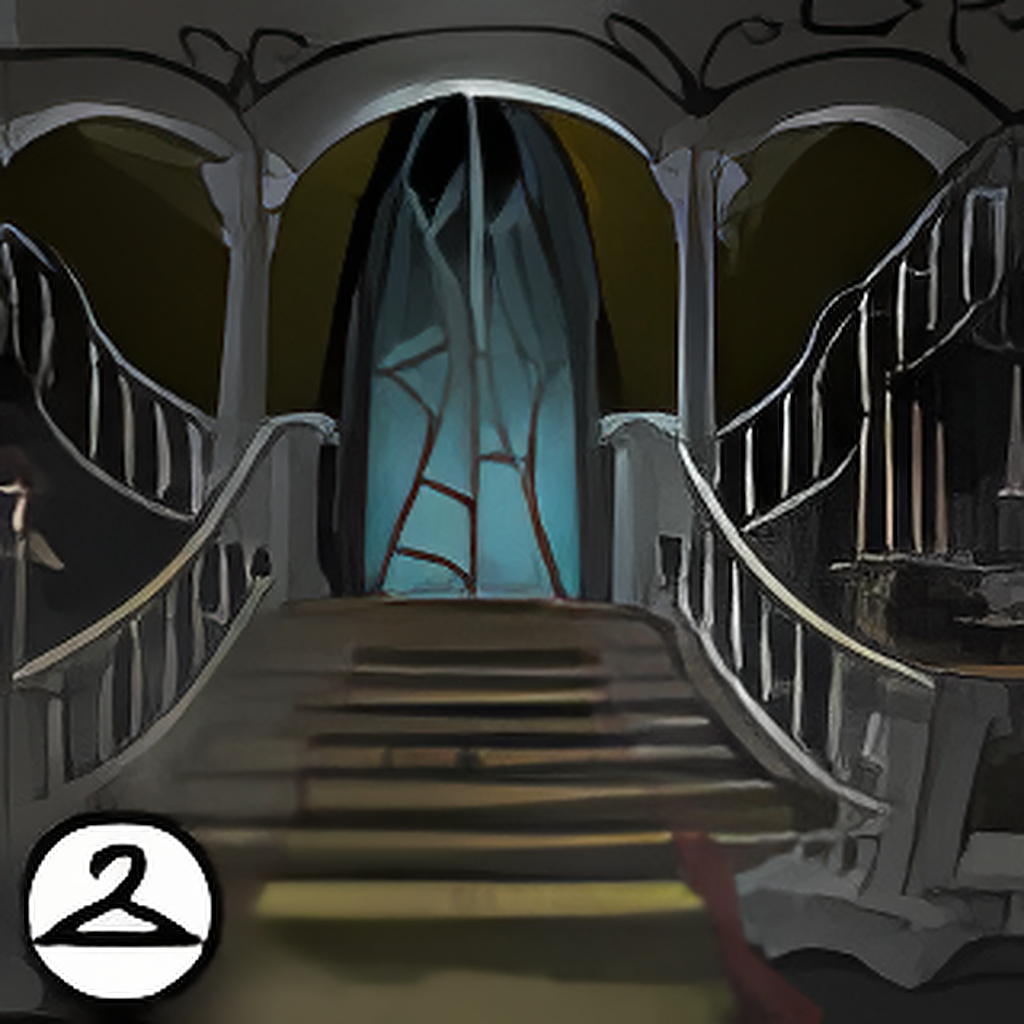 Step Into the Haunted House Background