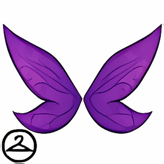 Brilliant Purple Faerie Wings