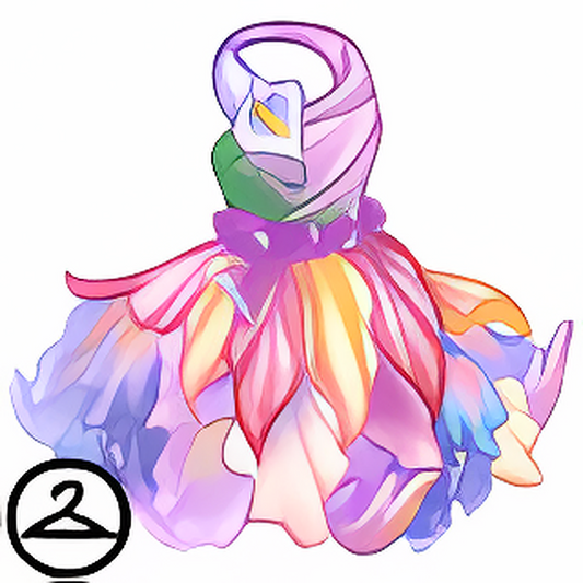 Colourful Blossom Gown