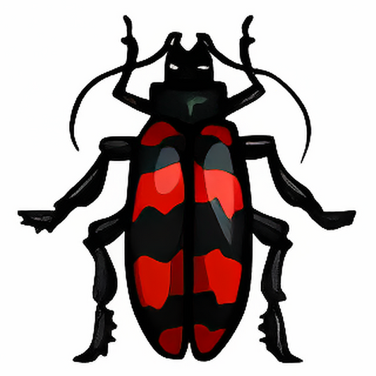 Red Striped Collectable Scarab