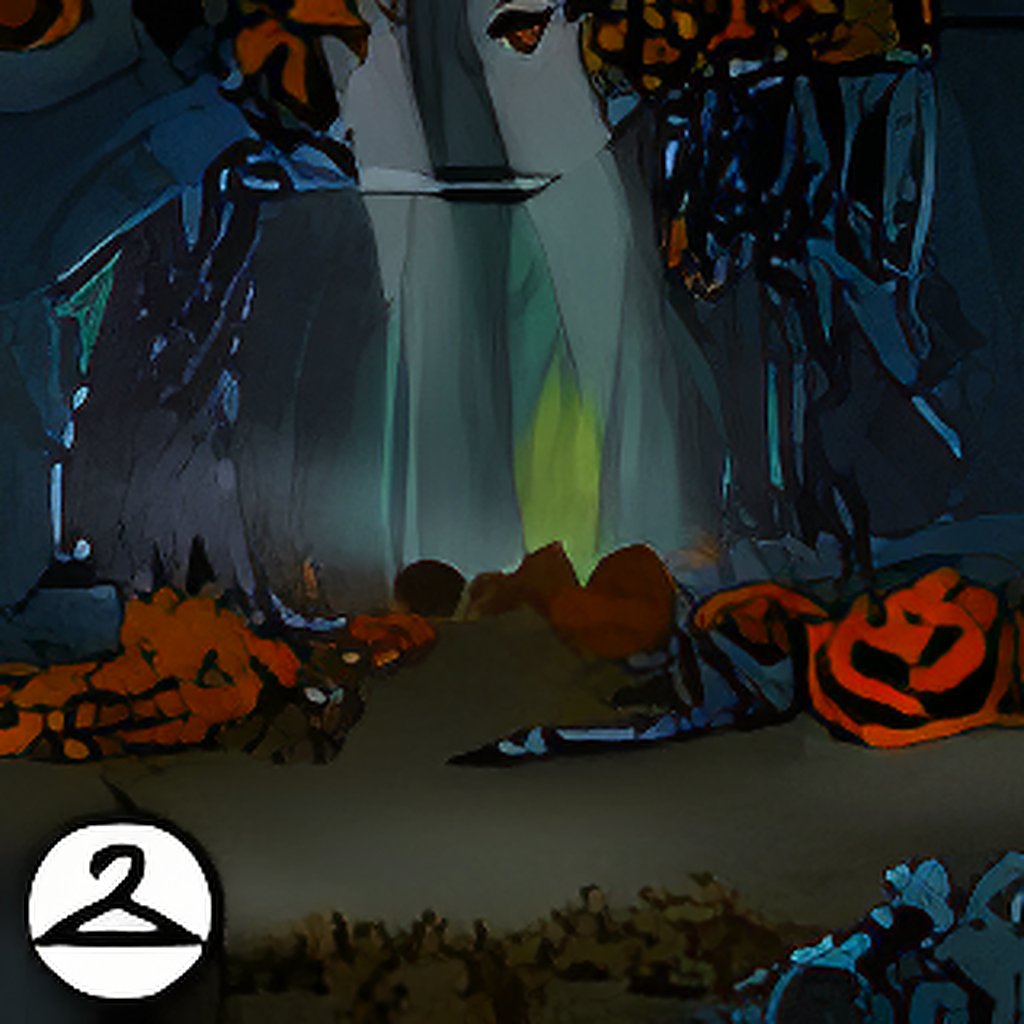 Spooky Pumpkin Patch Background