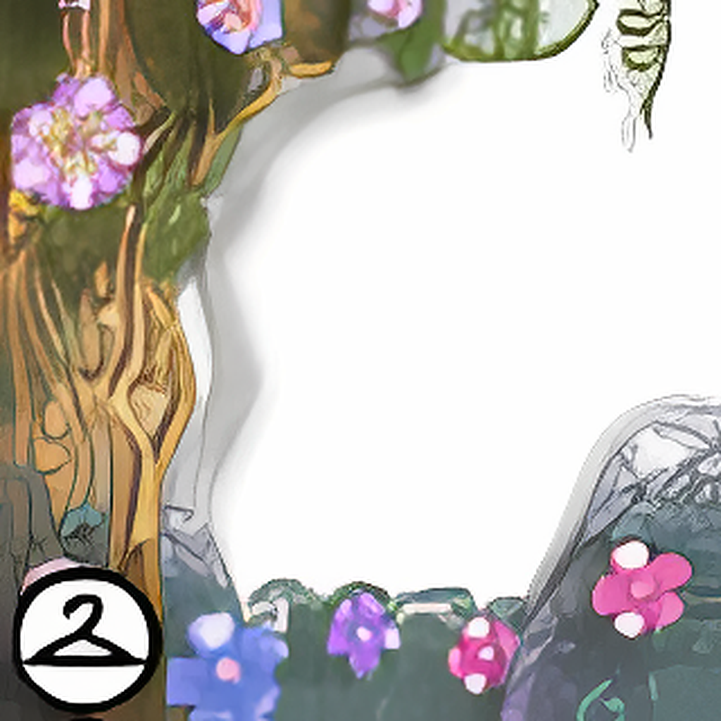 Mosaic Paper Tree Foreground