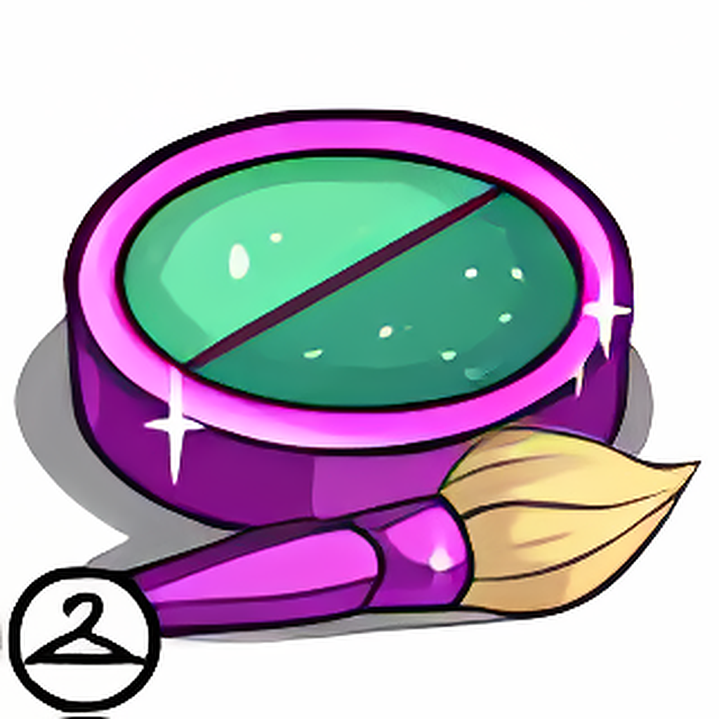 Dyeworks Green: Mutant Purple Sparkly Eyeshadow Makeup