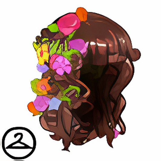 Dyeworks Brown: Spring Flower Wig