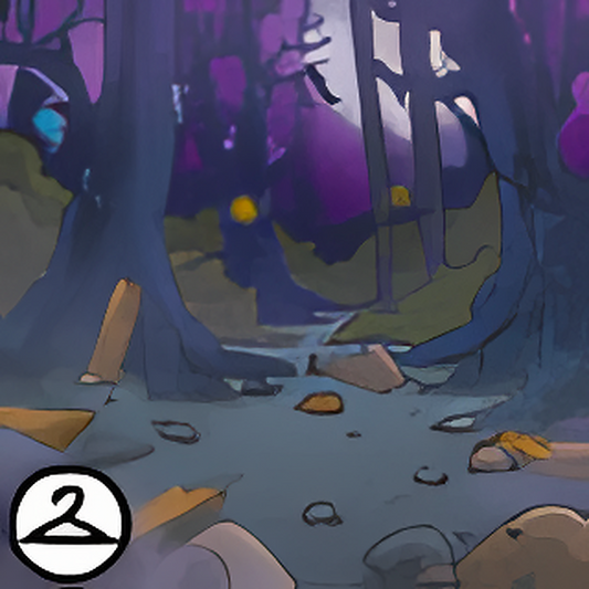 Eerie Purple Forest Collectors Background
