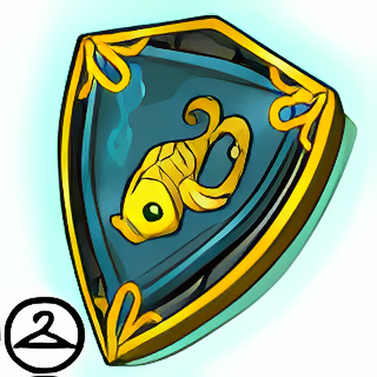 MME2-B1: Gold and Maractite Fish Shield