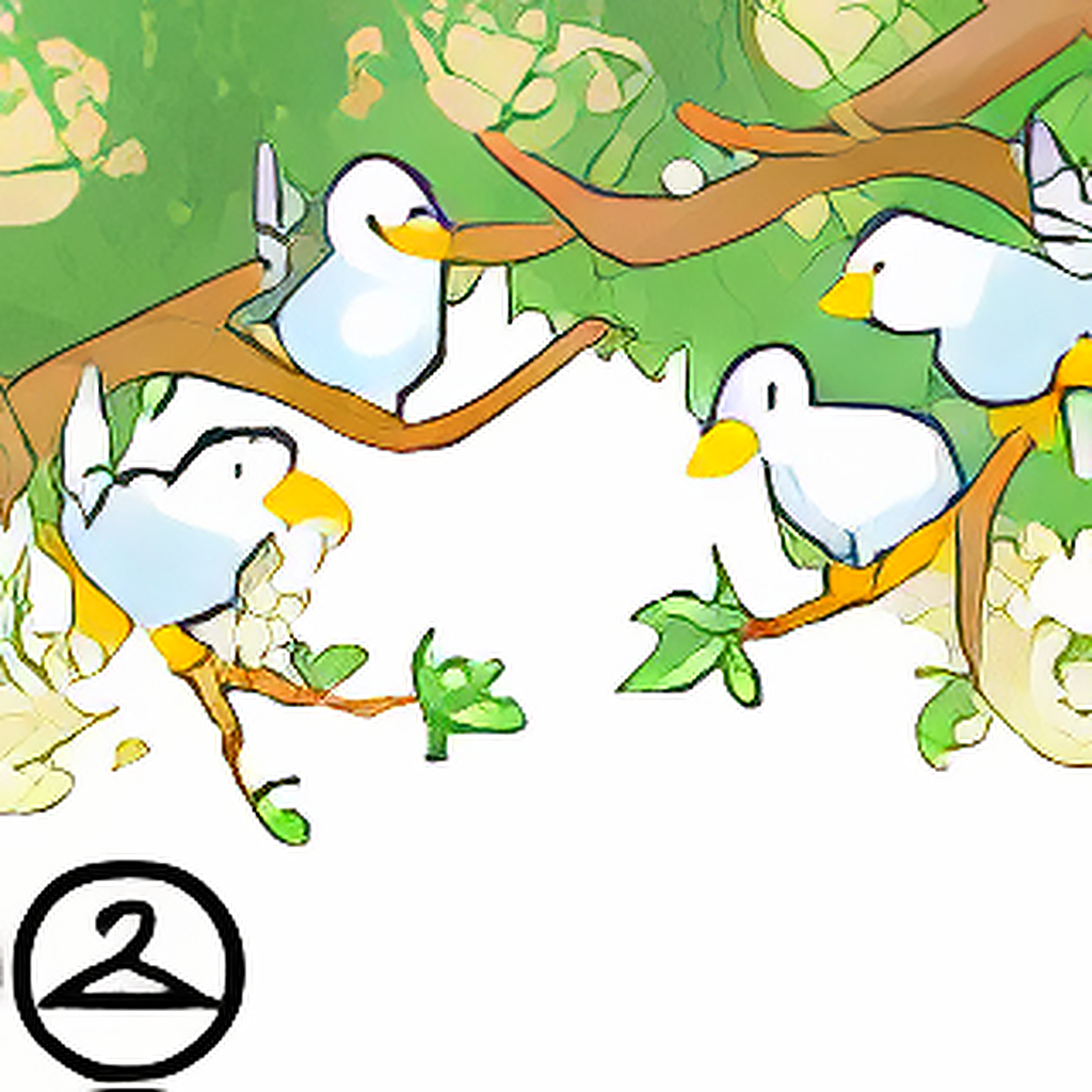 Branch of Singing Weewoos Garland