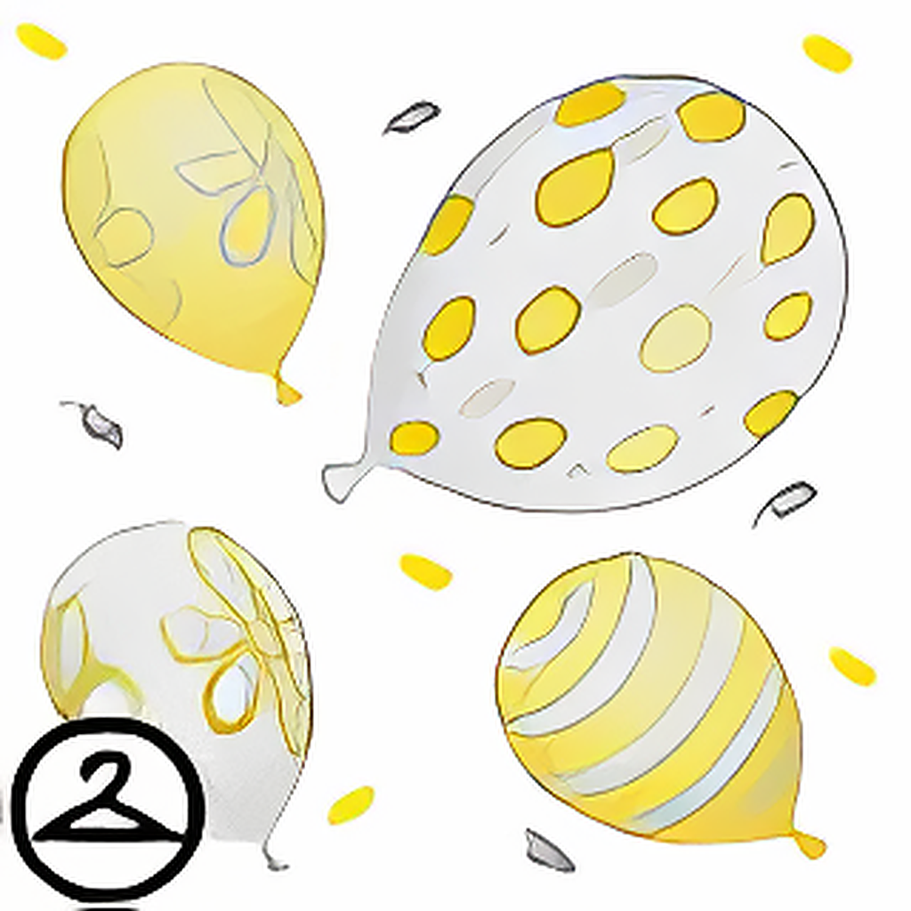 Silver and Gold Balloon Confetti Shower
