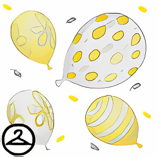 Silver and Gold Balloon Confetti Shower