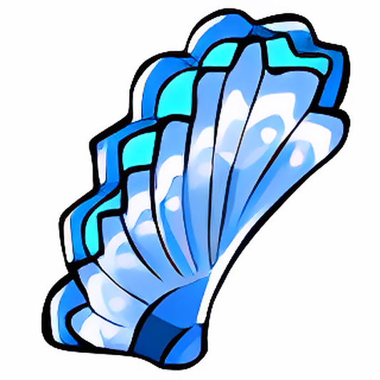 Dazzling Blue Mussel Shell