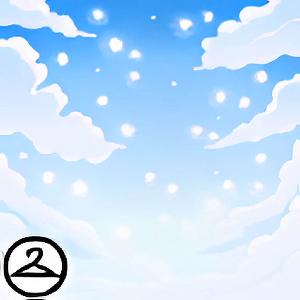 Dyeworks Blue: Sky Full Of Cotton Candy Clouds Background