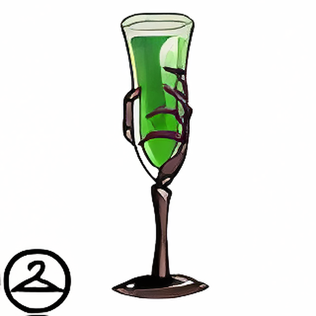 Skeletal Glass Potion Drink