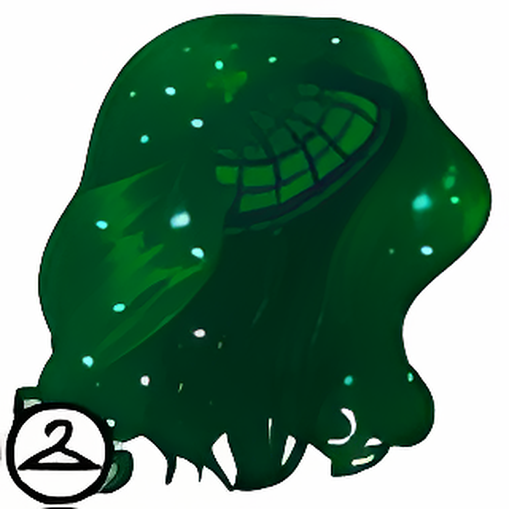 Dyeworks Green: Dazzling Midnight Wig