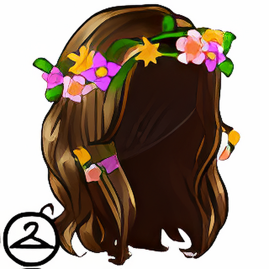Crown of Flowers Spring Wig