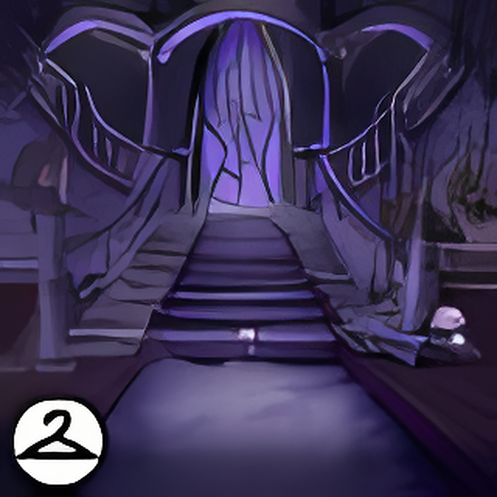 Dyeworks Purple: Step Into the Haunted House Background