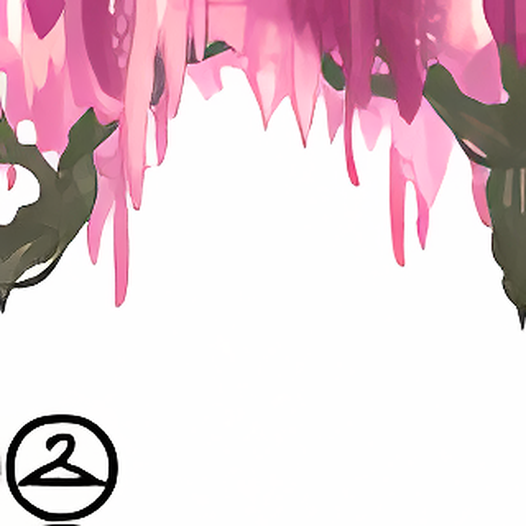 Dyeworks Pink: Wisteria Trees Foreground