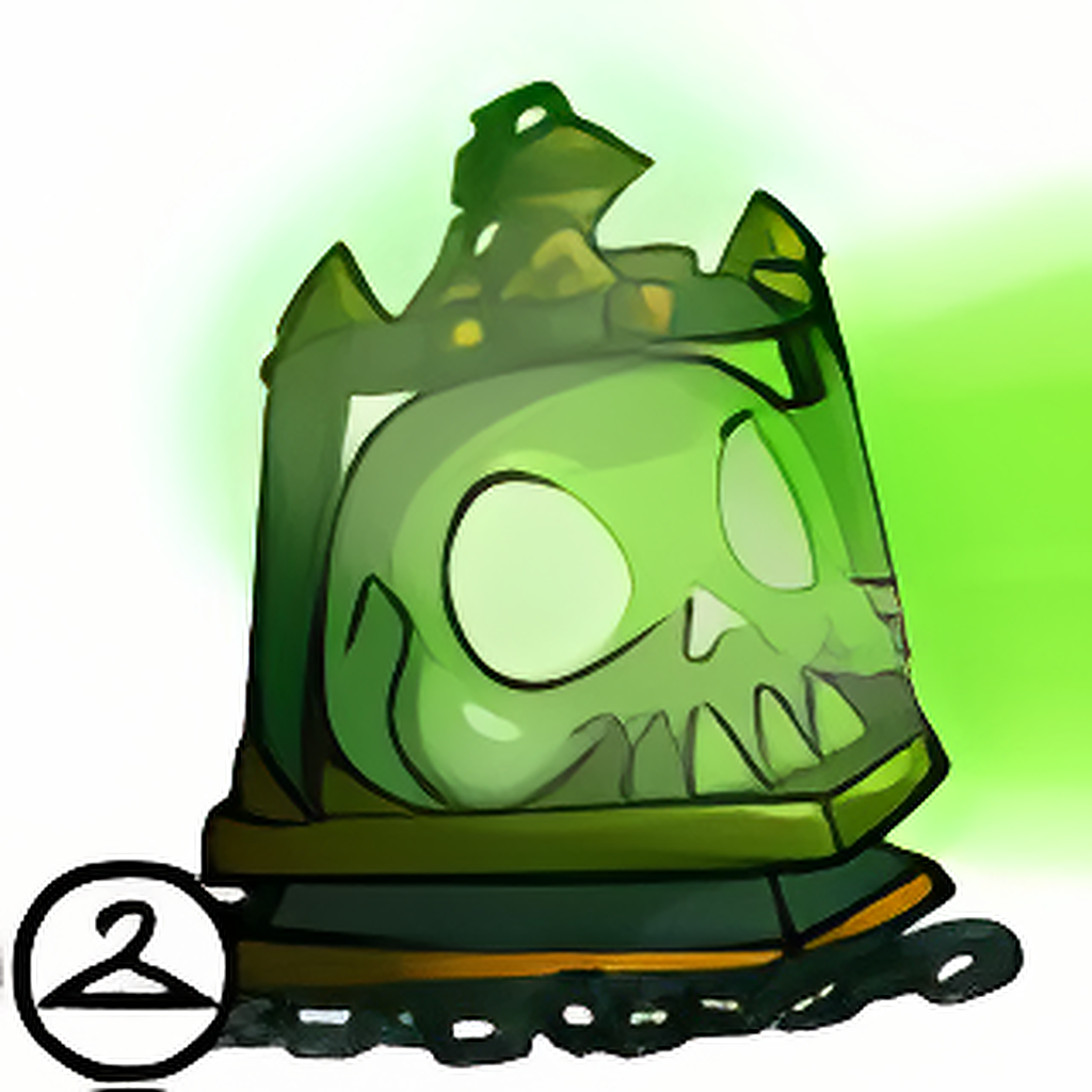 Toxic Skull Lantern