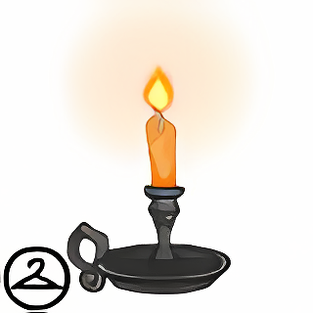 Dyeworks Orange: Glowing Handheld Candle