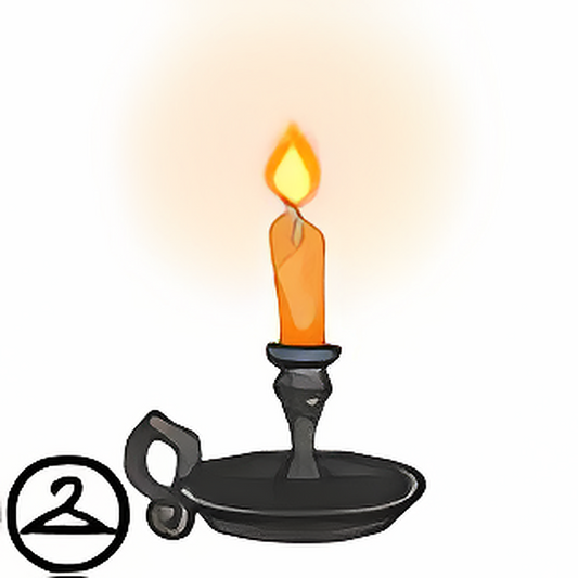 Dyeworks Orange: Glowing Handheld Candle