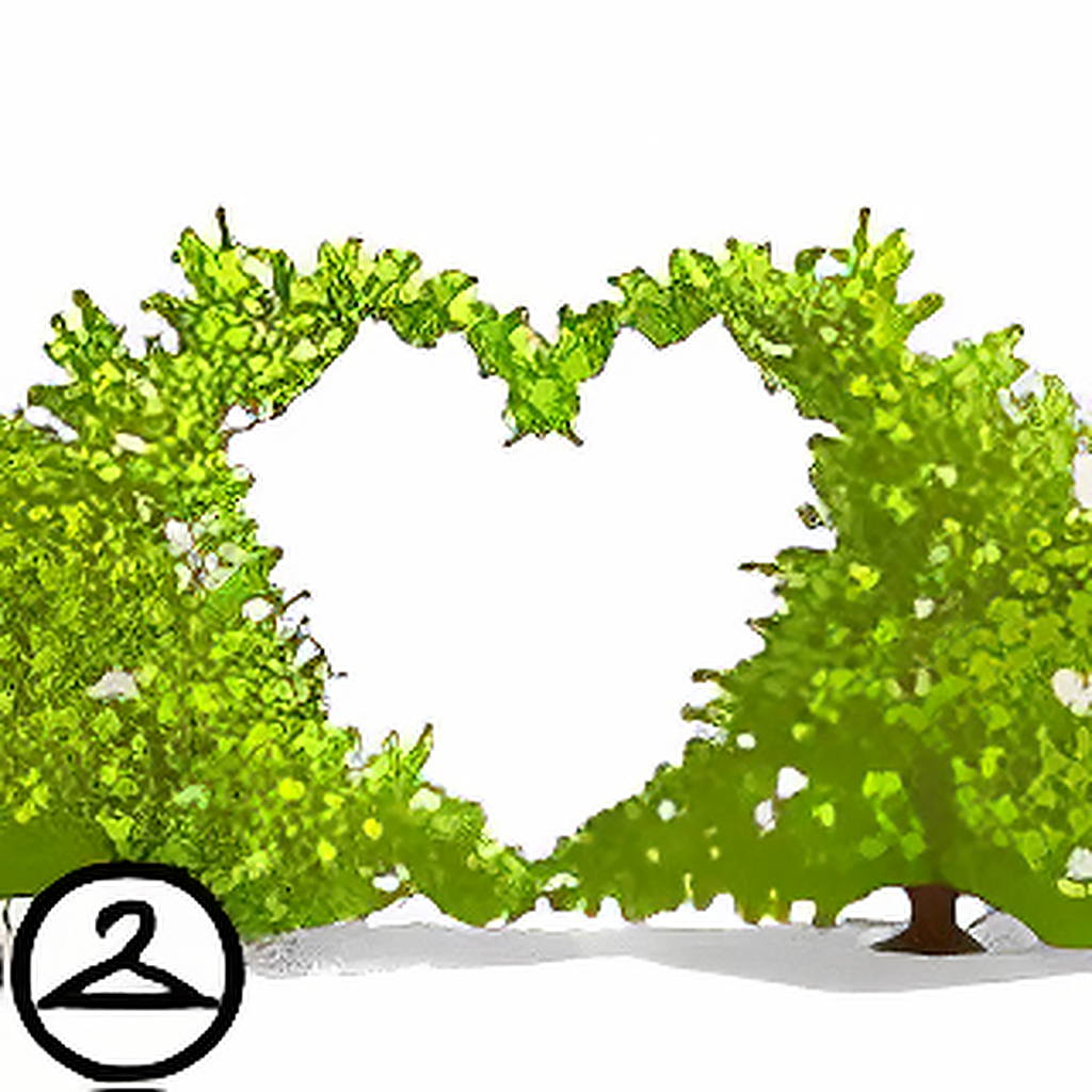 Heart Shrubbery Background Item