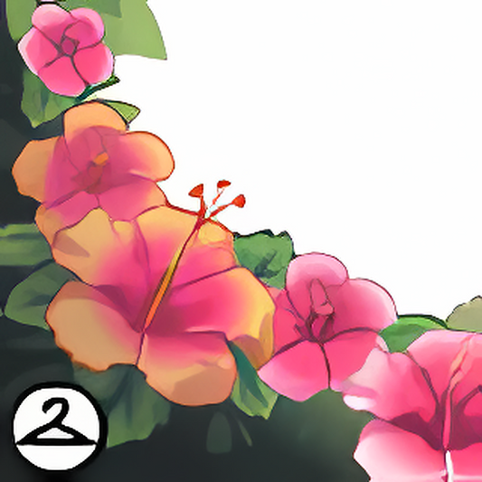 Floral Hibiscus Frame