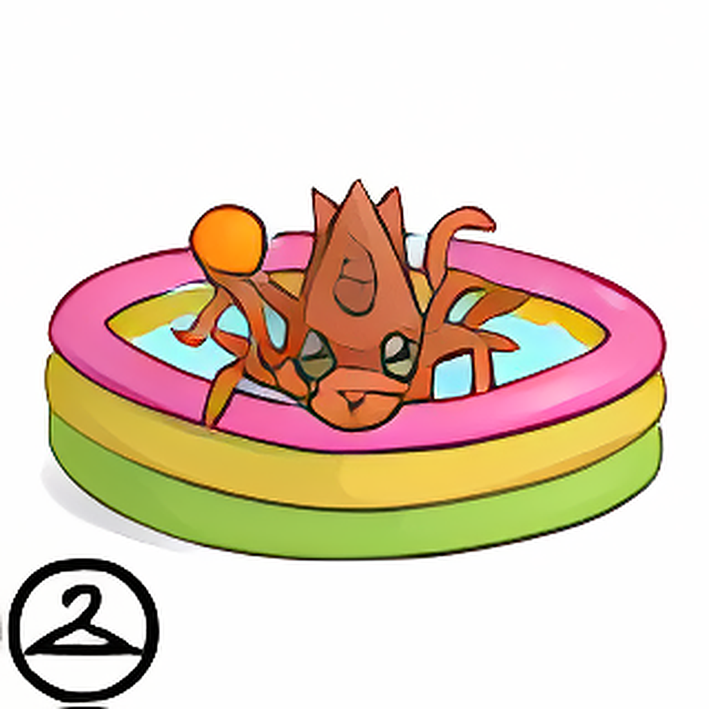 Tiny Giant Squid Summer Pool Foreground