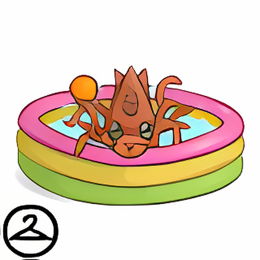 Tiny Giant Squid Summer Pool Foreground