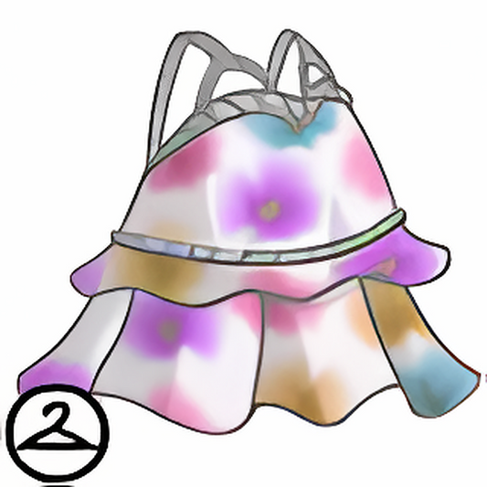 Watercolour Tied Dress