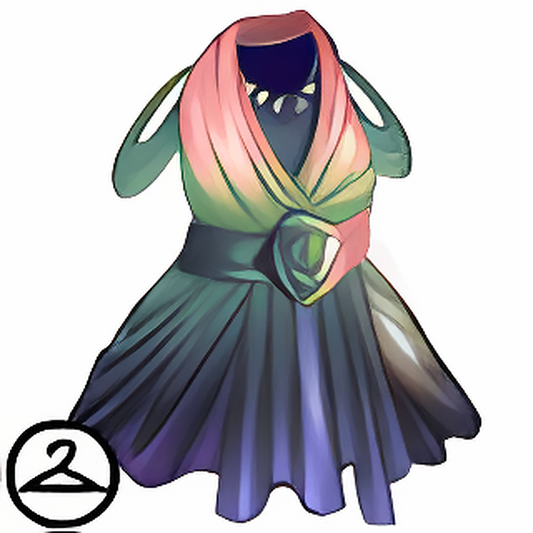 Rainbow Drape Dress