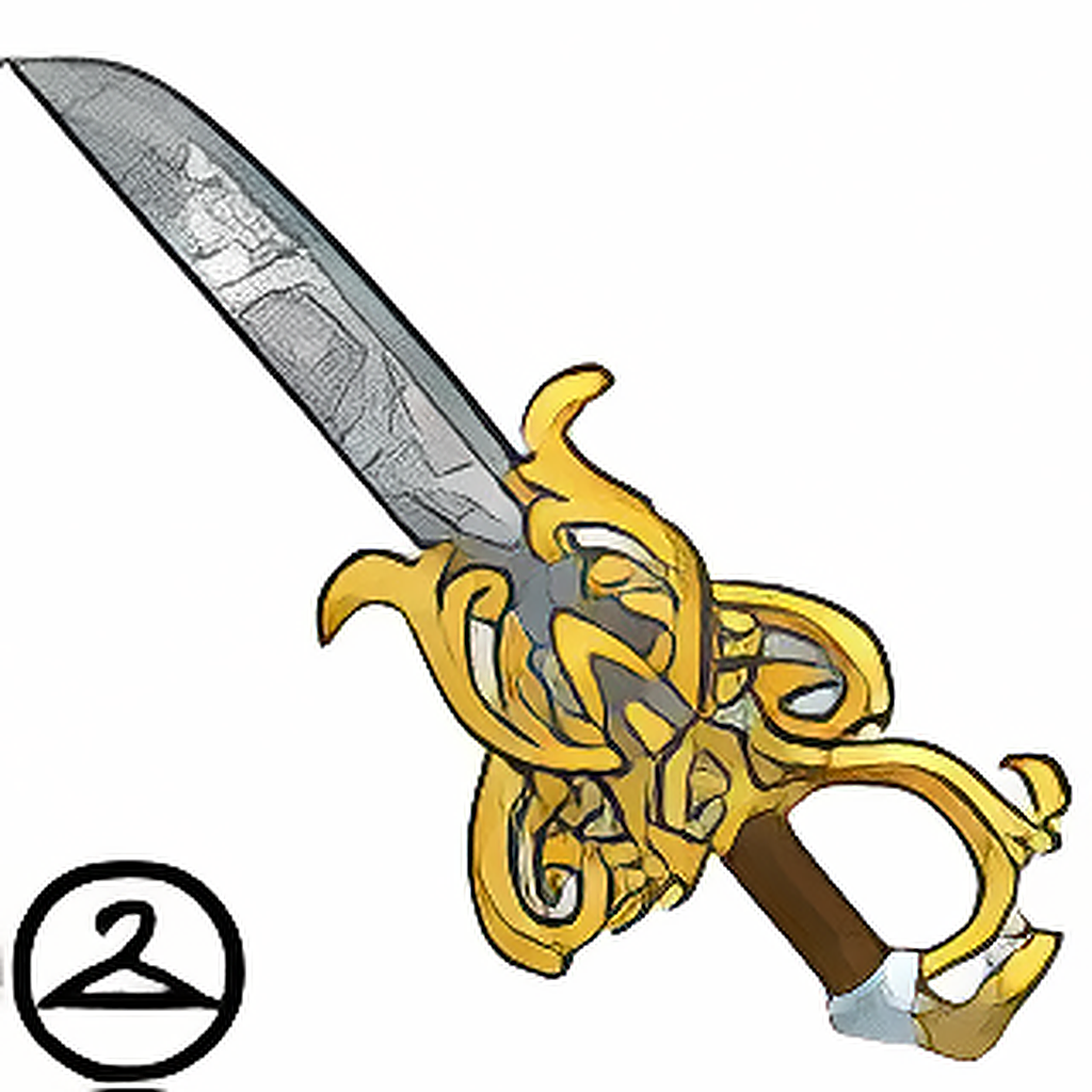 Golden Damask Sword