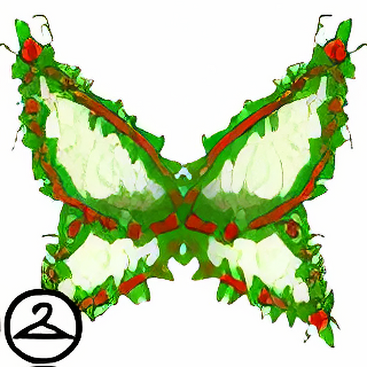 Festive Holly Princess Wings