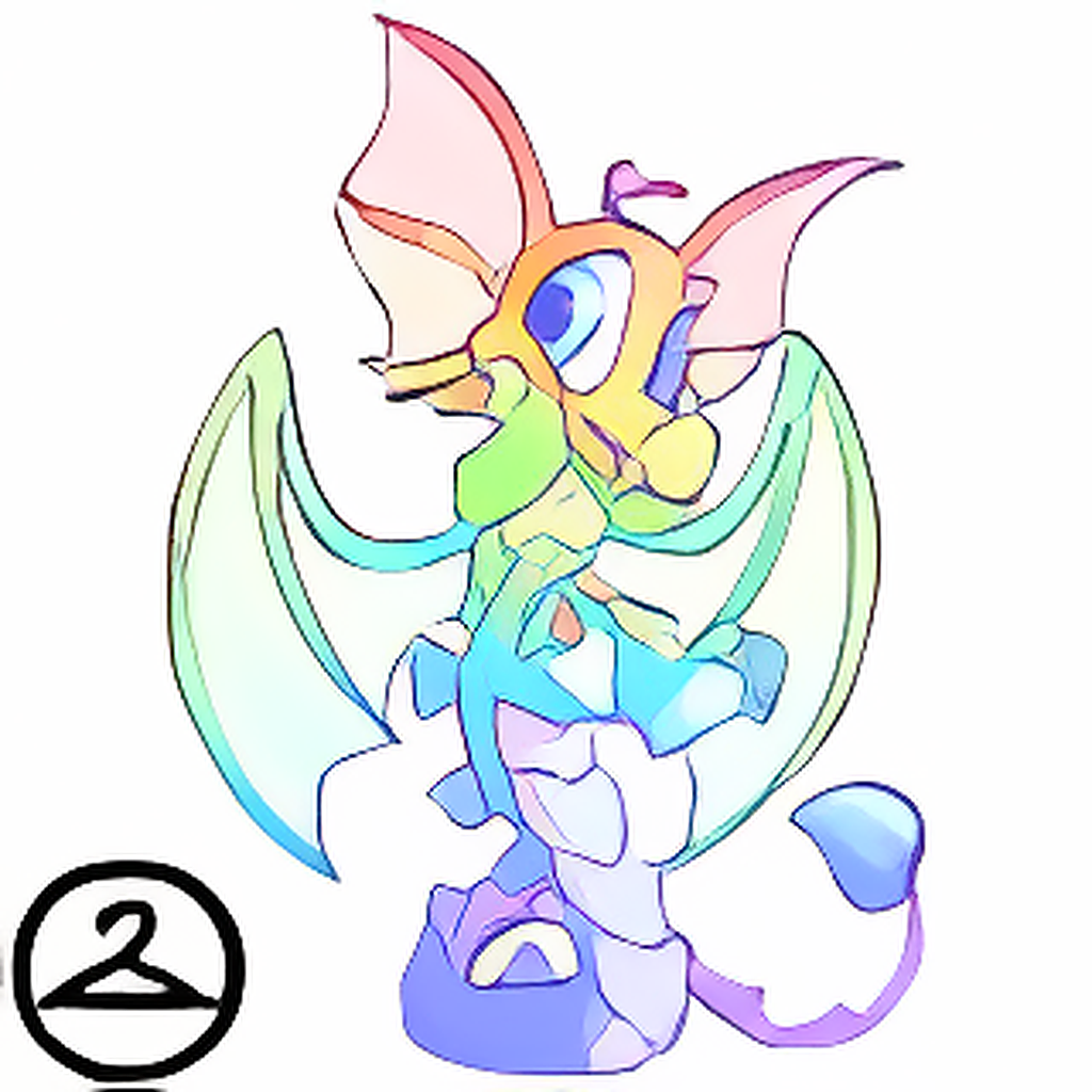 Prismatic Pastel: Adoring Rainbow Draik