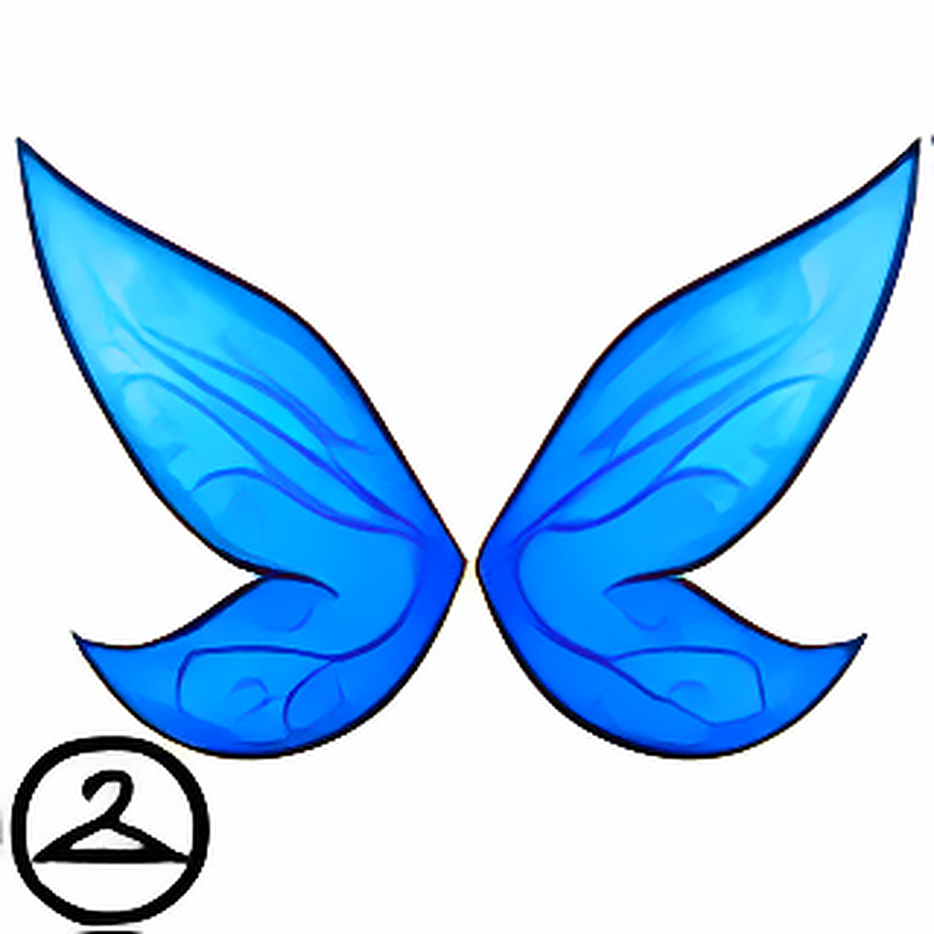 Brilliant Blue Faerie Wings