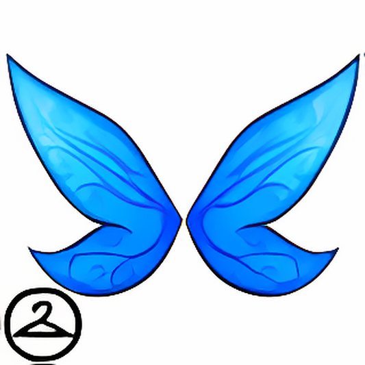 Brilliant Blue Faerie Wings