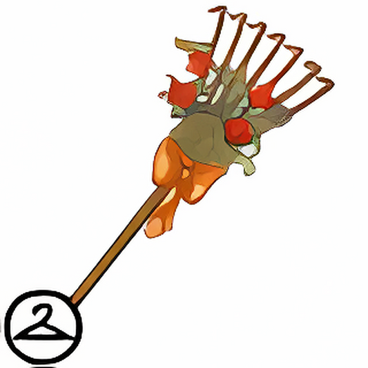 Decorated Autumn Rake