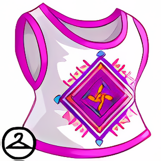 Sleeveless Geometric Shirt