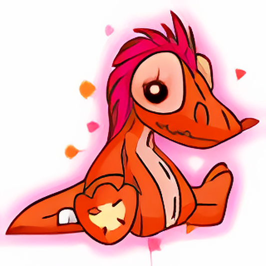 Magical Red Krawk Plushie