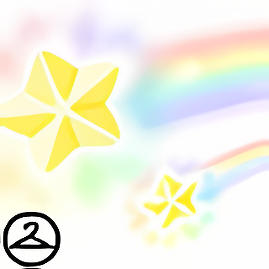 Shooting Rainbow Stars