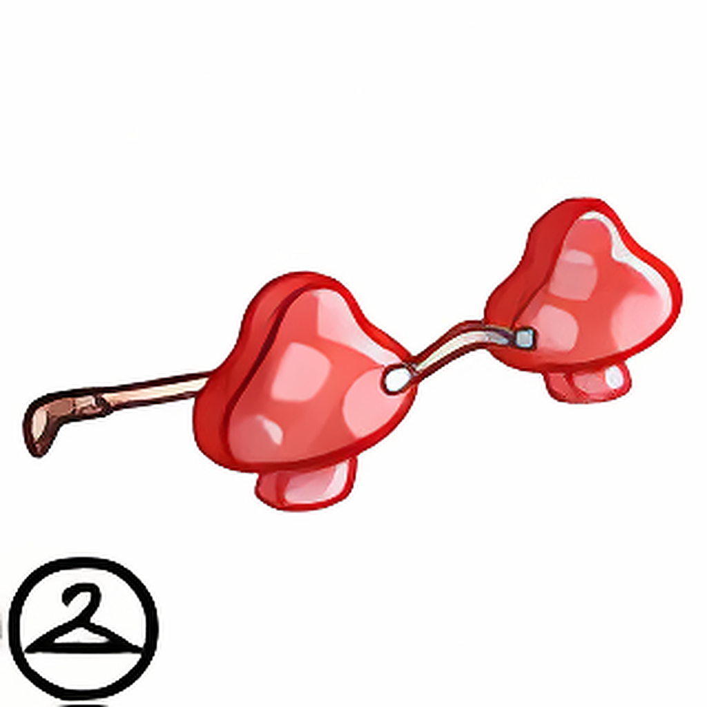 Red Mushroom Glasses