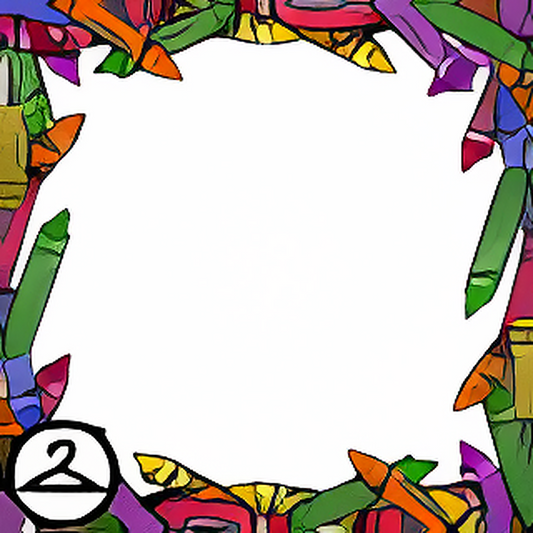 Colourful Crayon Frame
