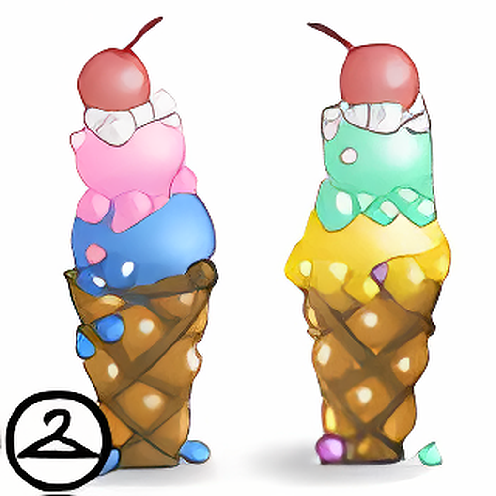 Ice Cream Cone Pillars
