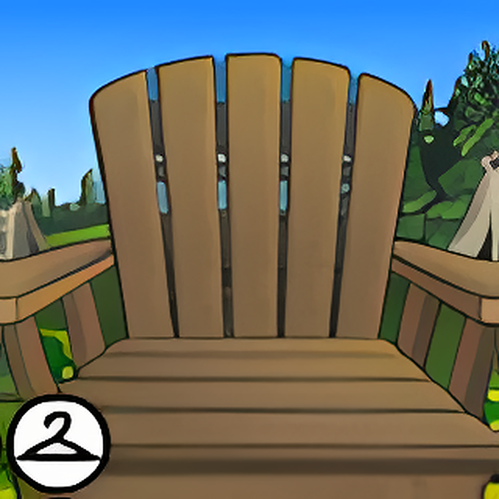 Oversize Camp Chair Background