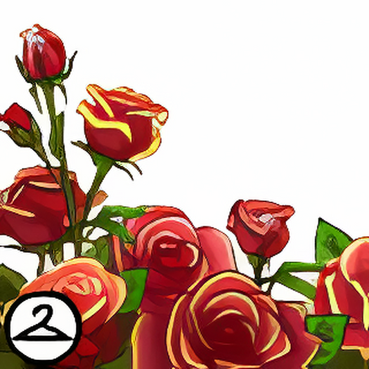 Gold Trimmed Roses Foreground