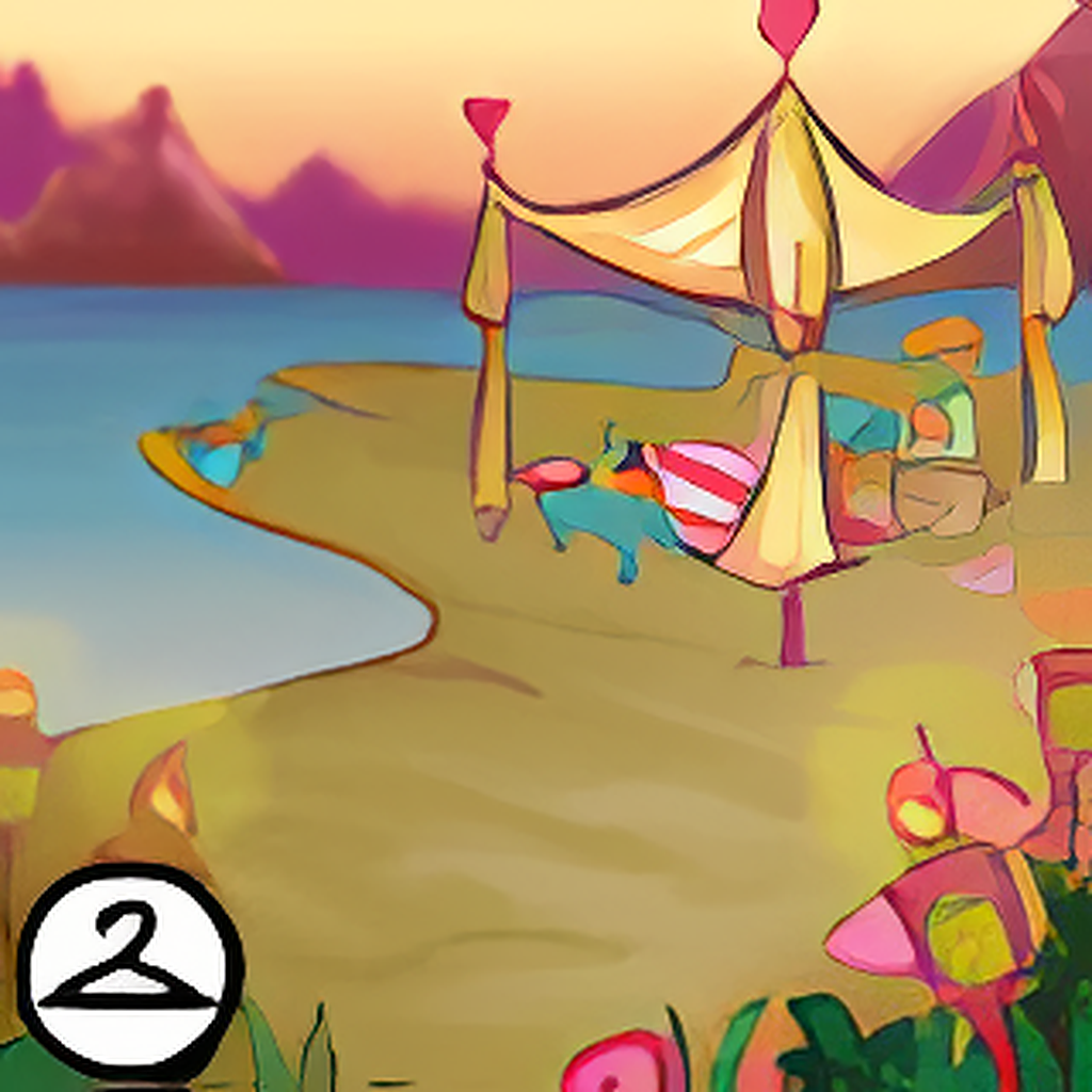 Valentine Sunset Beach Background