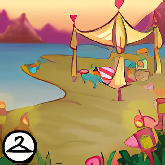 Valentine Sunset Beach Background