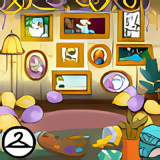 New Years at the Art Gallery Background