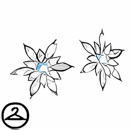 Glistening Snowflake Earrings