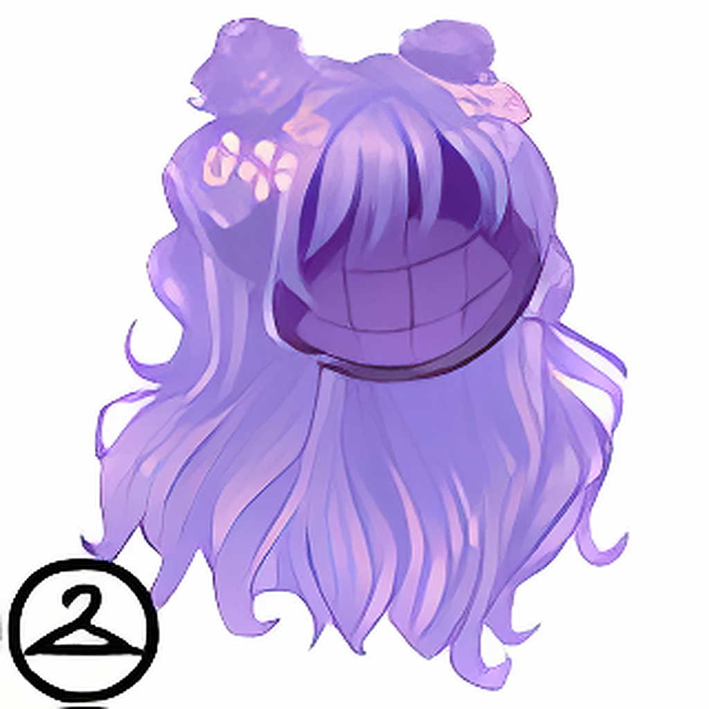 Lavender Spring Flower Wig