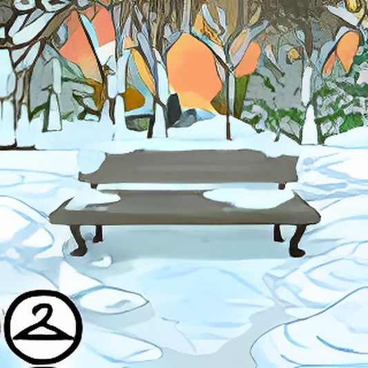 Winter Park Bench Background